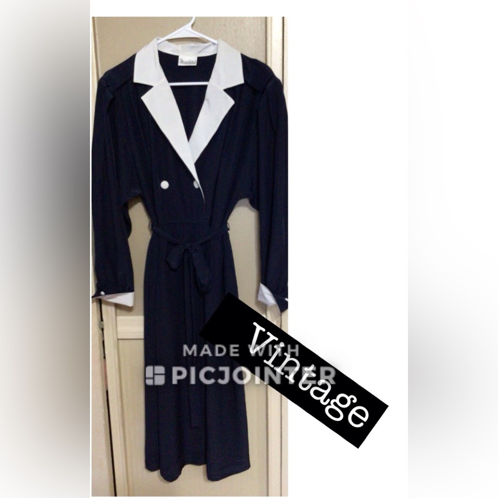 Navy Blue/White vtg Madeline dress